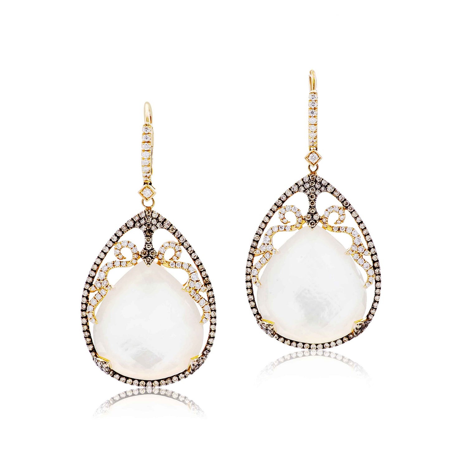 Large Mother of Pearl Earrings
