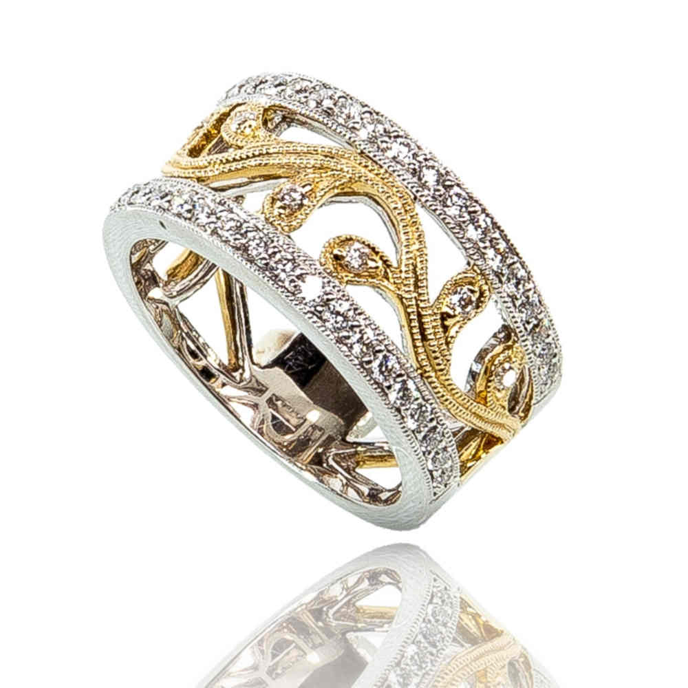 Diamond Vine Floral Band