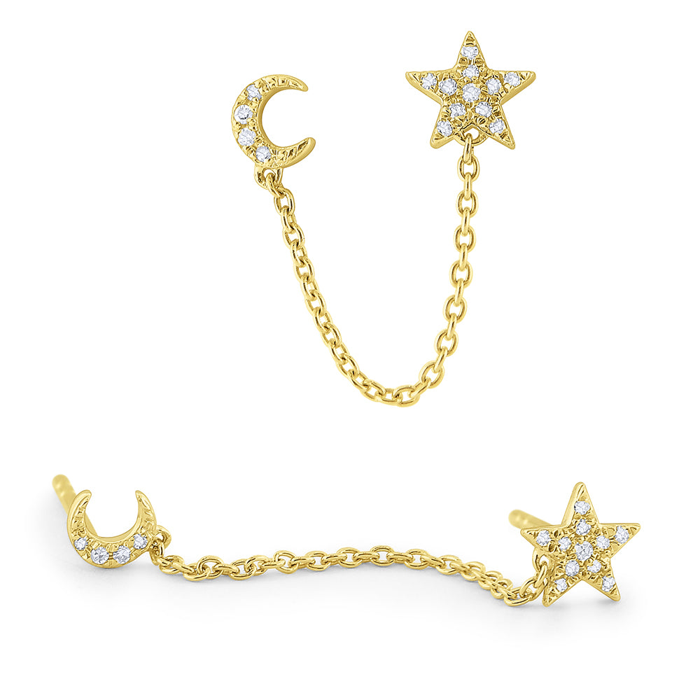 Moon & Star Earrings