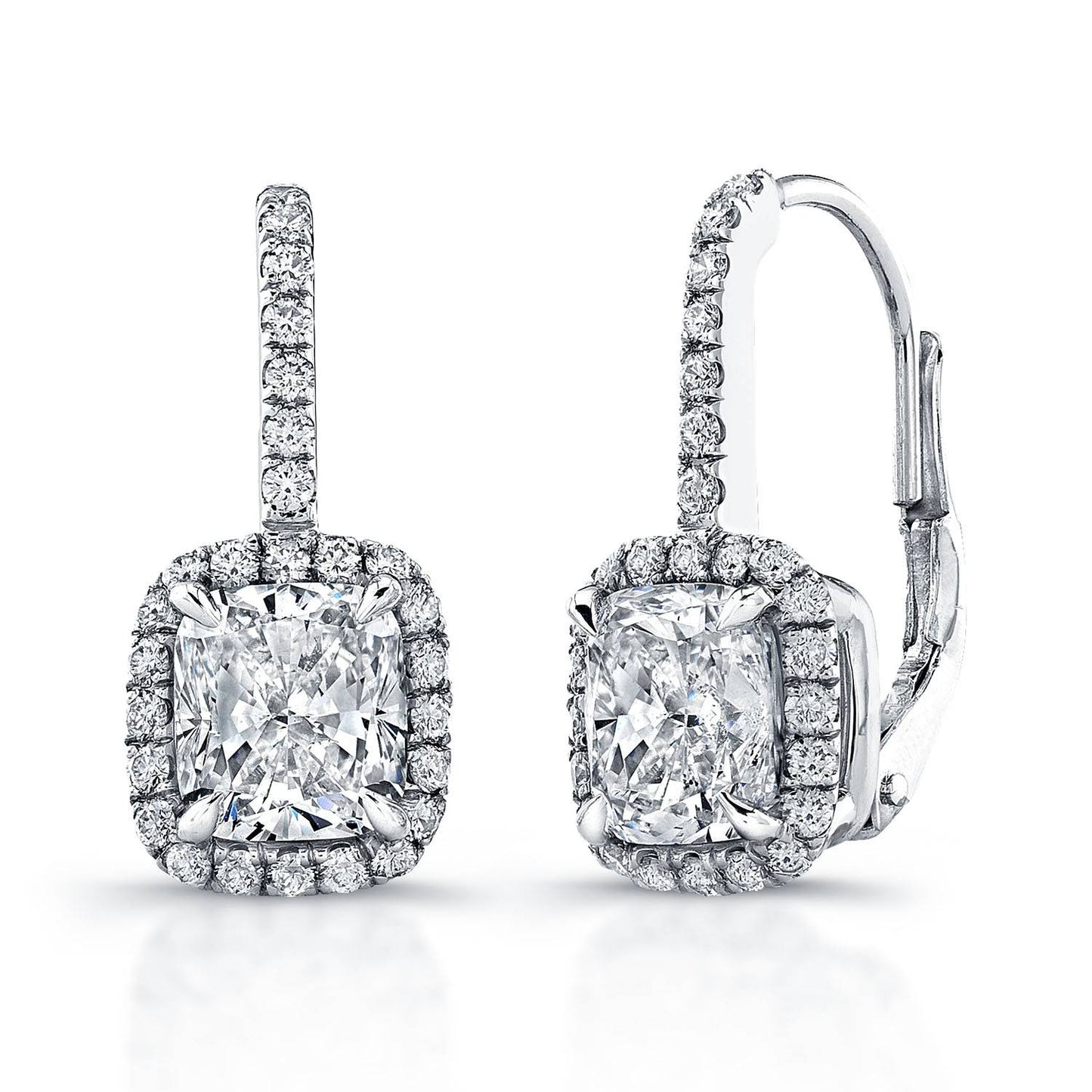 Cushion Diamond Earrings