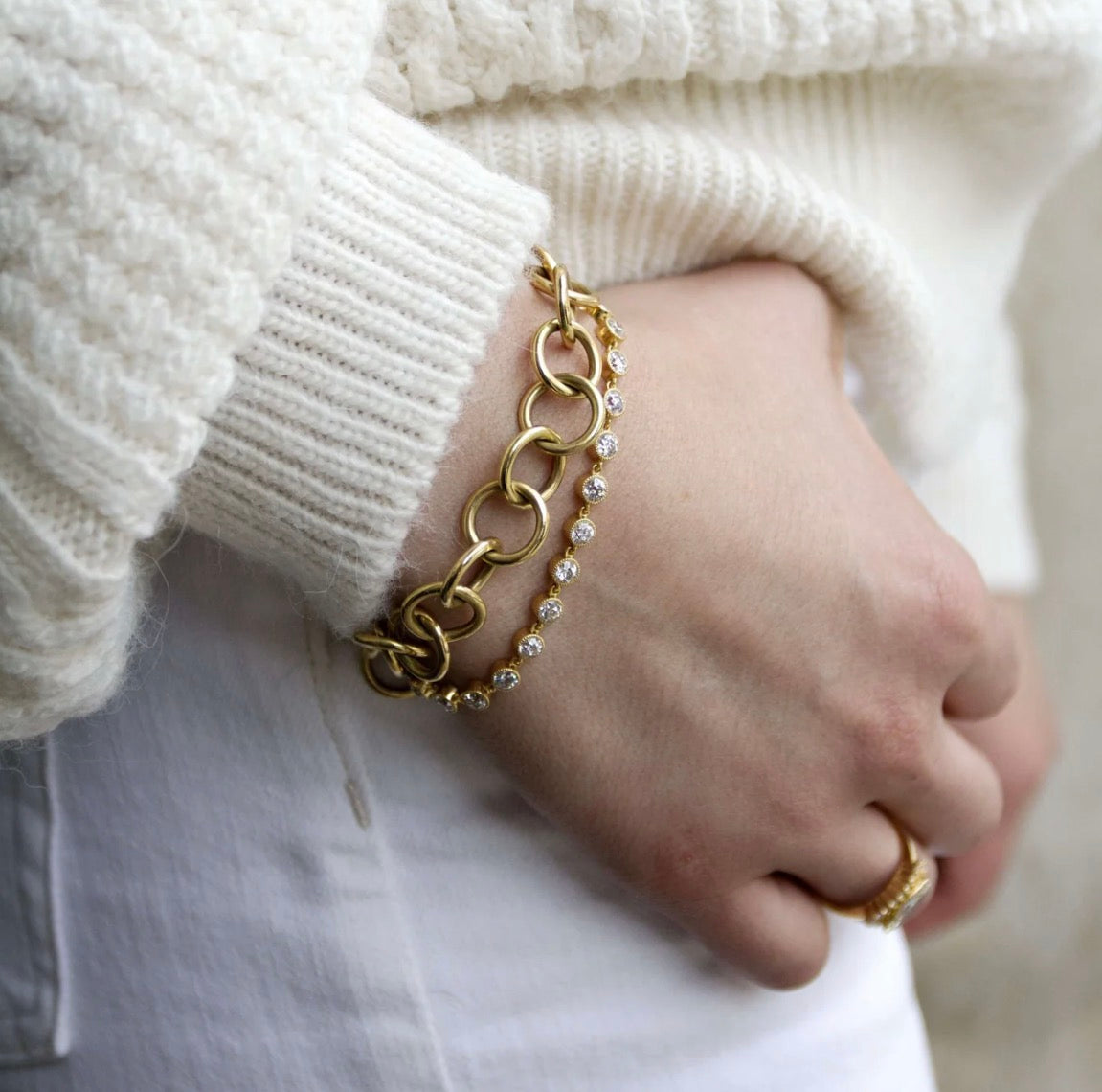 18KY "Club" Bracelet