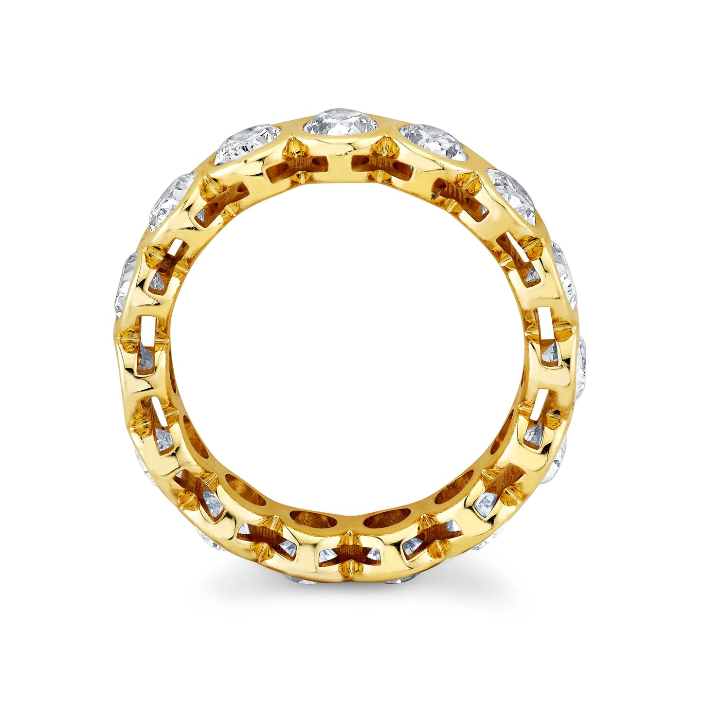 Bezel Set Oval Eternity Ring
