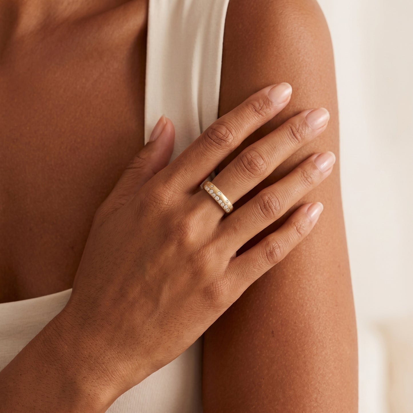 Lucent's Diamond Radiance Ring In Yellow Gold