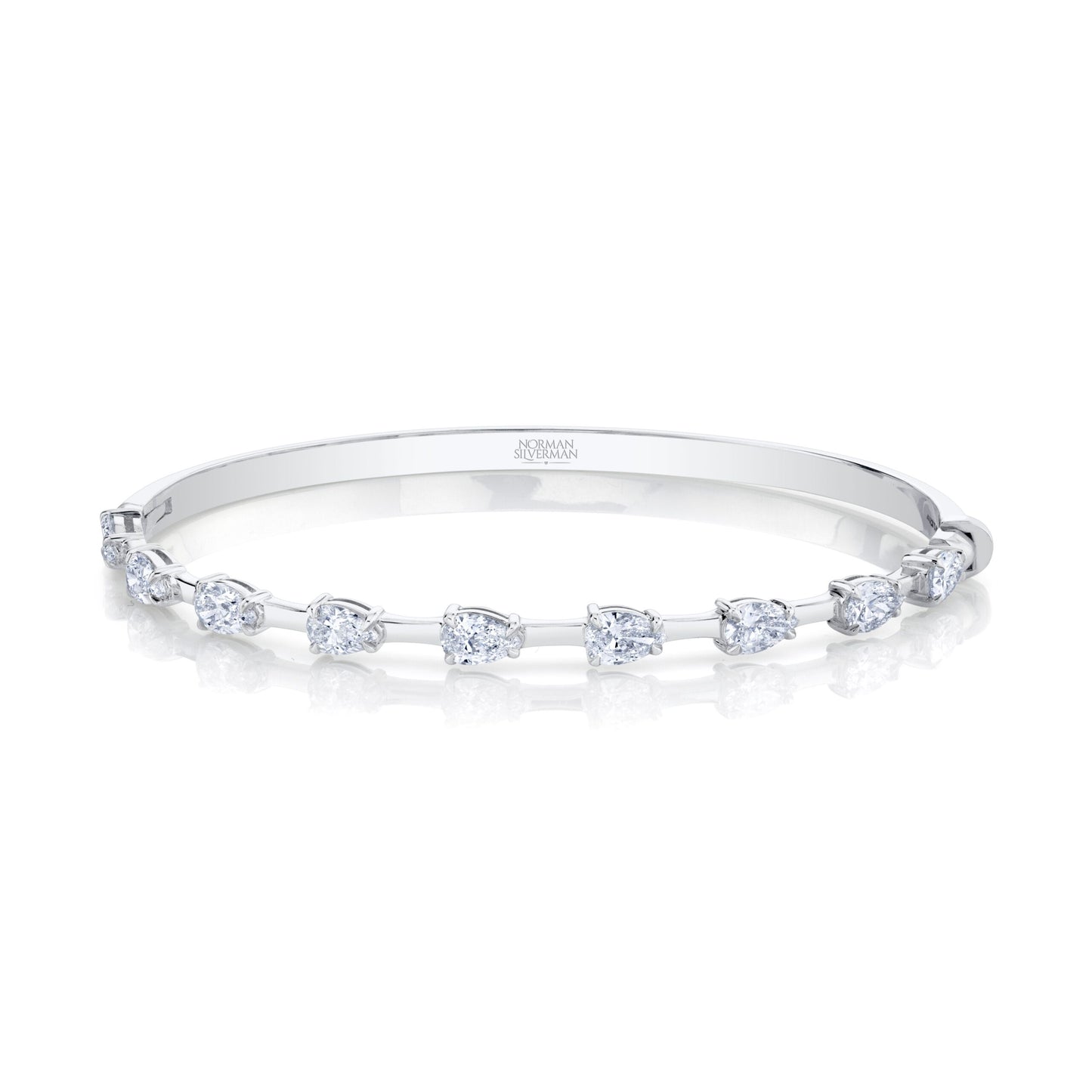 Elegance Pear Diamond Bangle