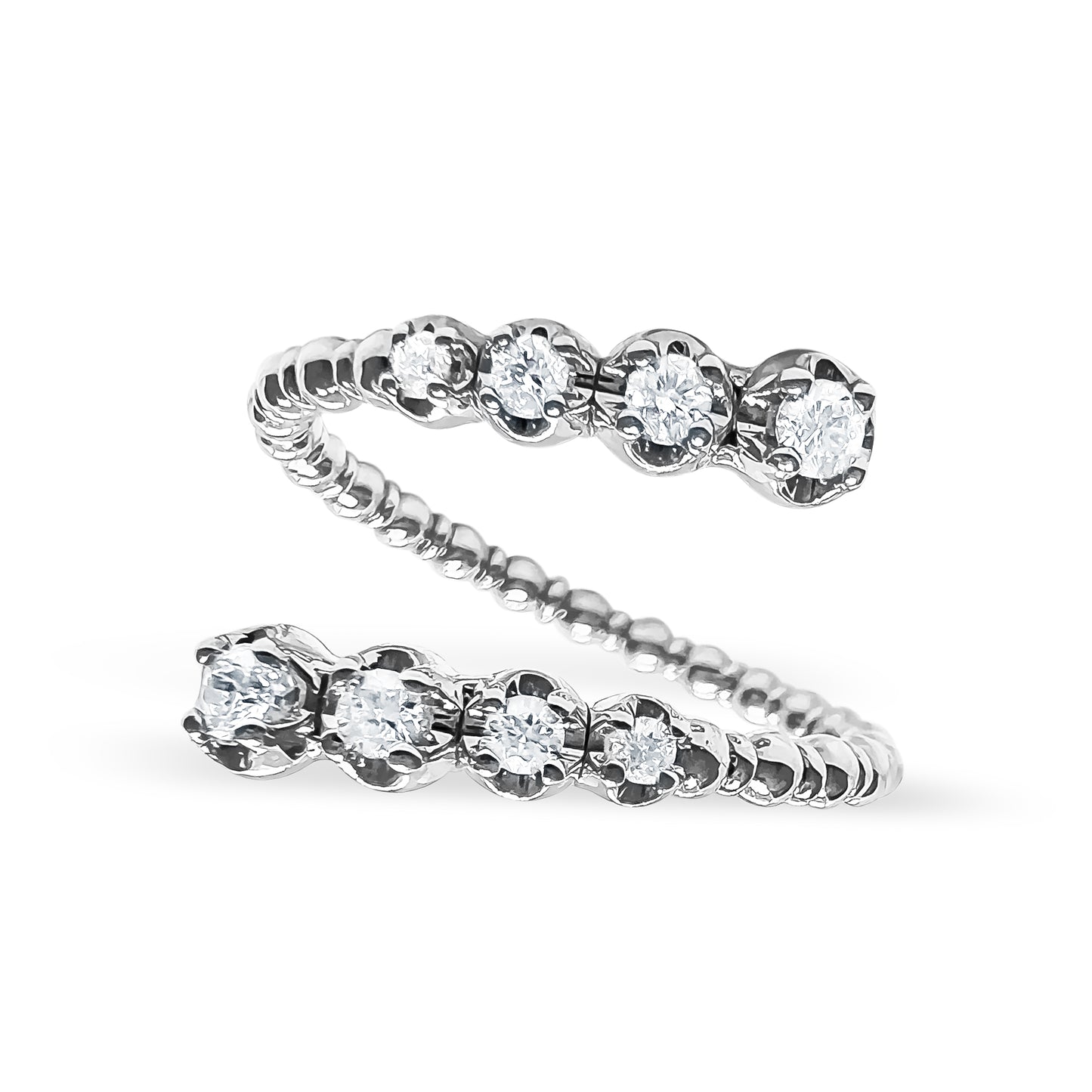 14k Flexible Diamond Ring