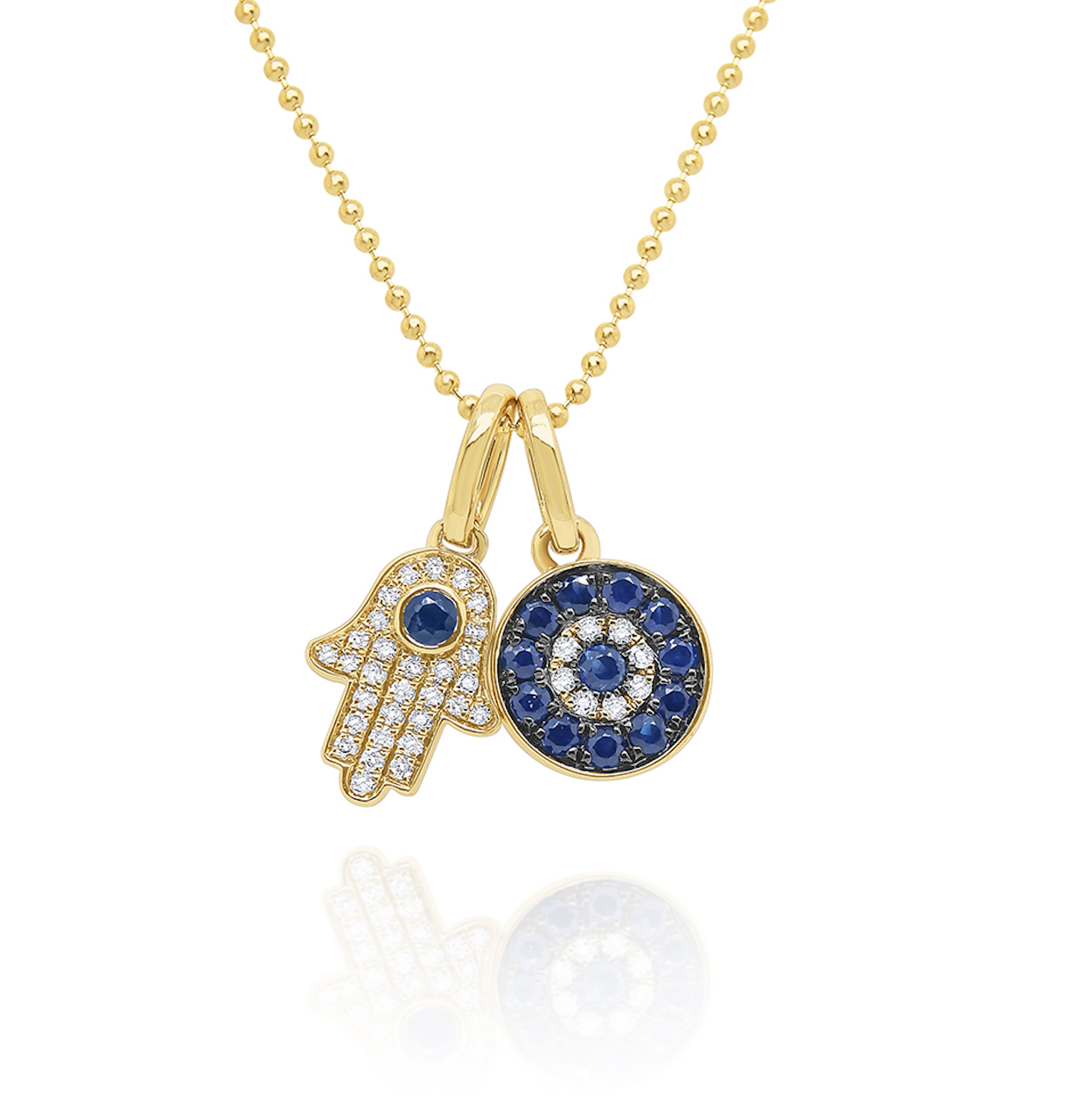Hamsa and Evil eye Necklace