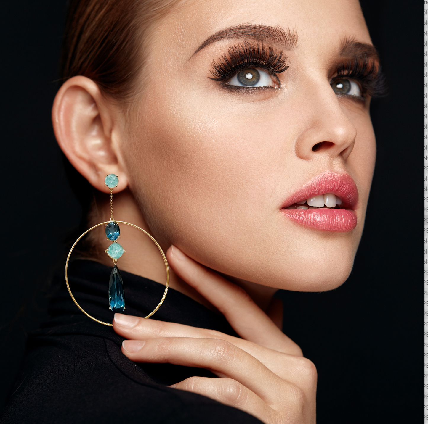London Blue Topaz Hoop Earrings