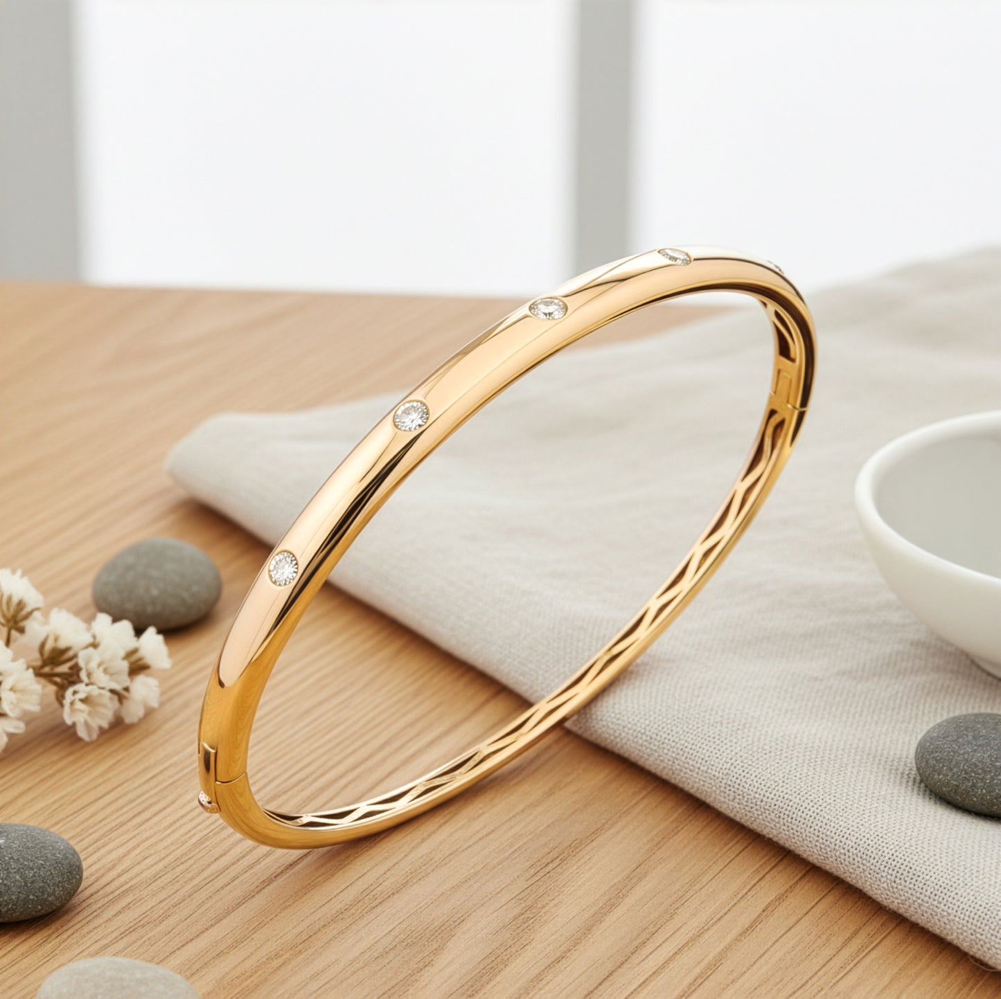 Yellow Gold Bangle Bracelet