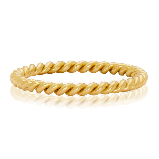 18k Yellow gold Rope Band