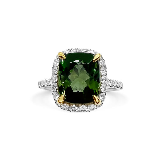 Green Tourmaline Ring