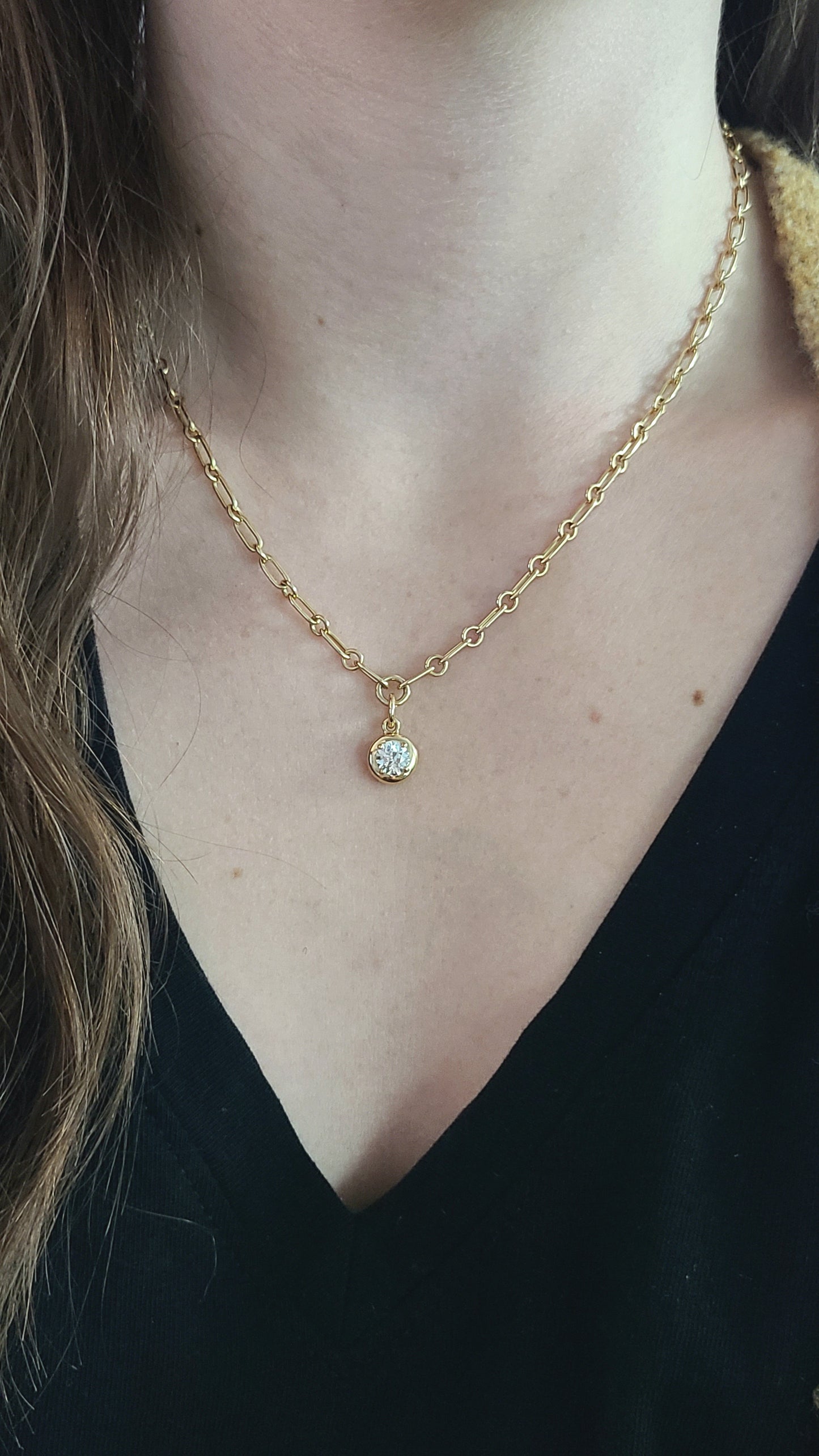 18K Yellow gold "Mini Lo" Chain