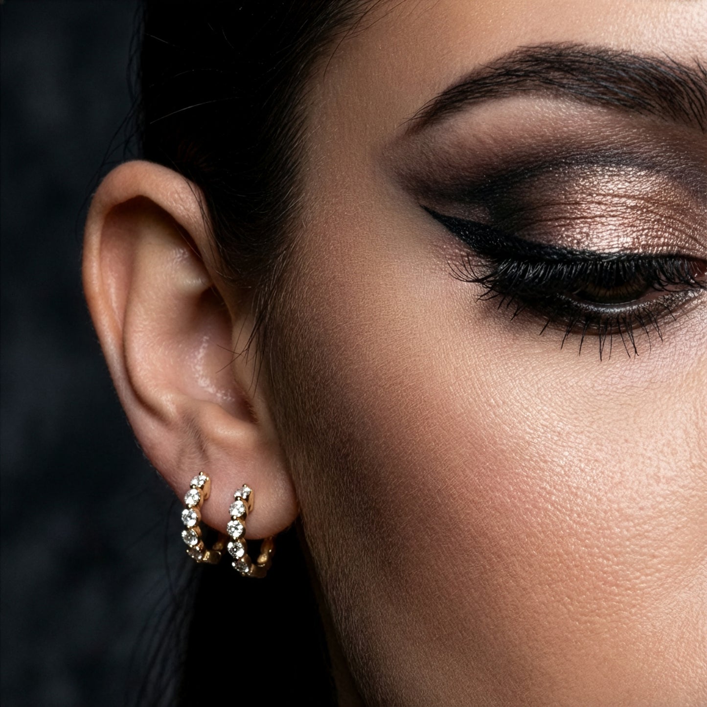 Diamond Huggy Earrings