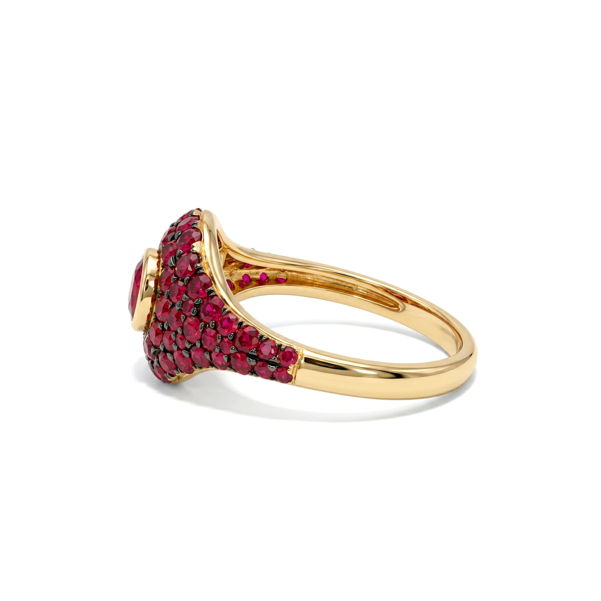Ruby Pavé Signet Ring