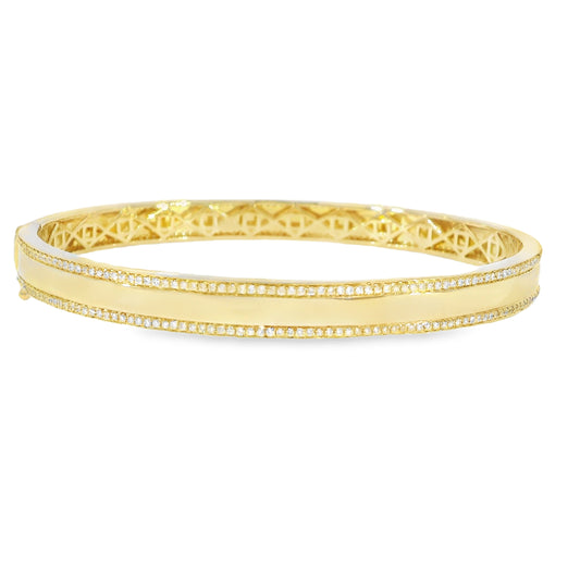 Diamond Edged Bangle