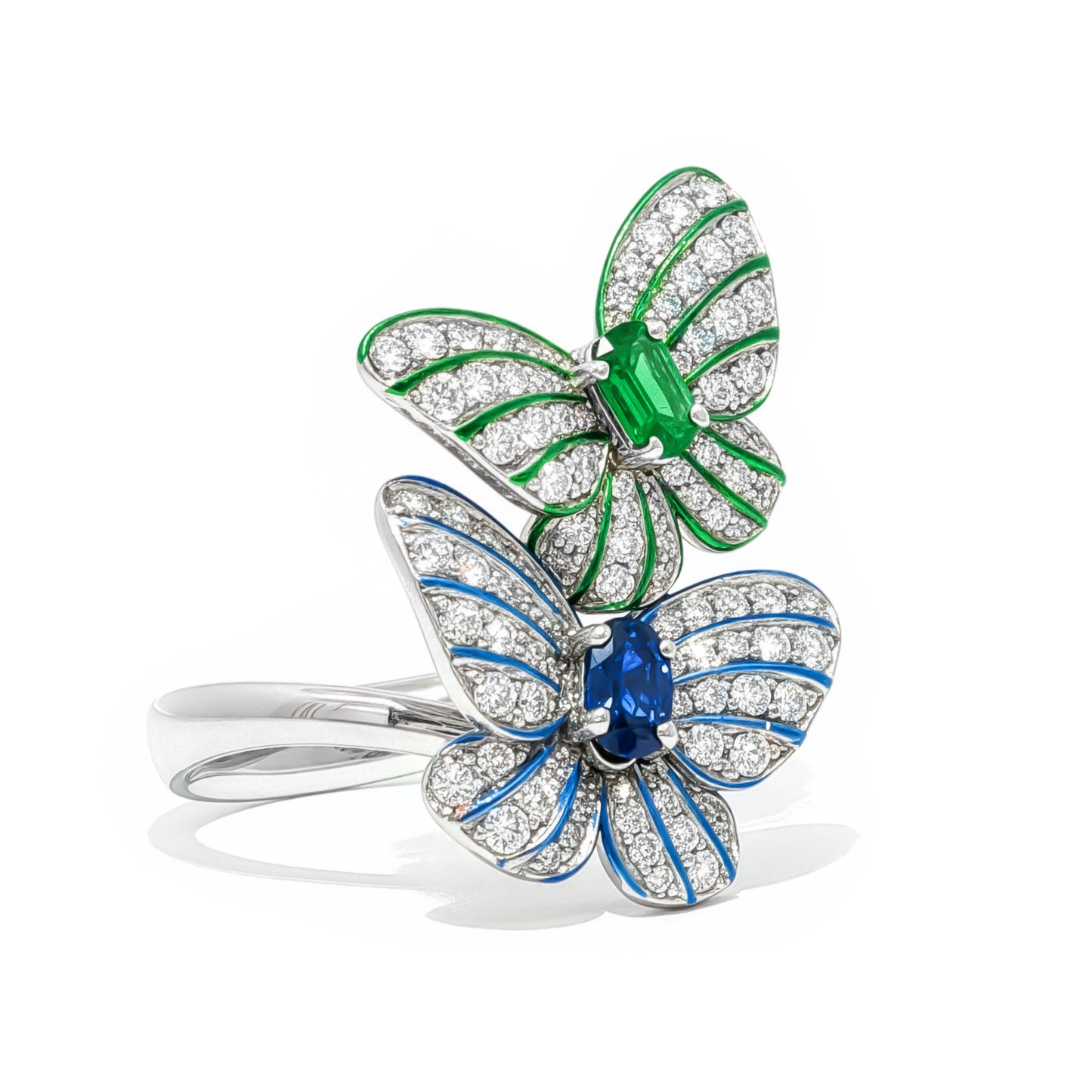 Double Butterfly Ring