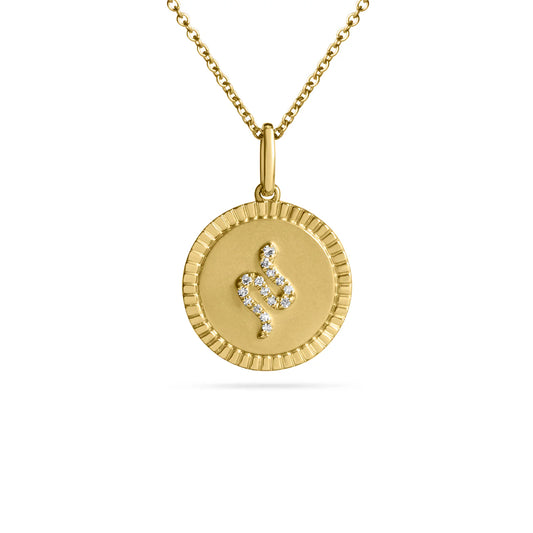 Diamond Snake Medallion