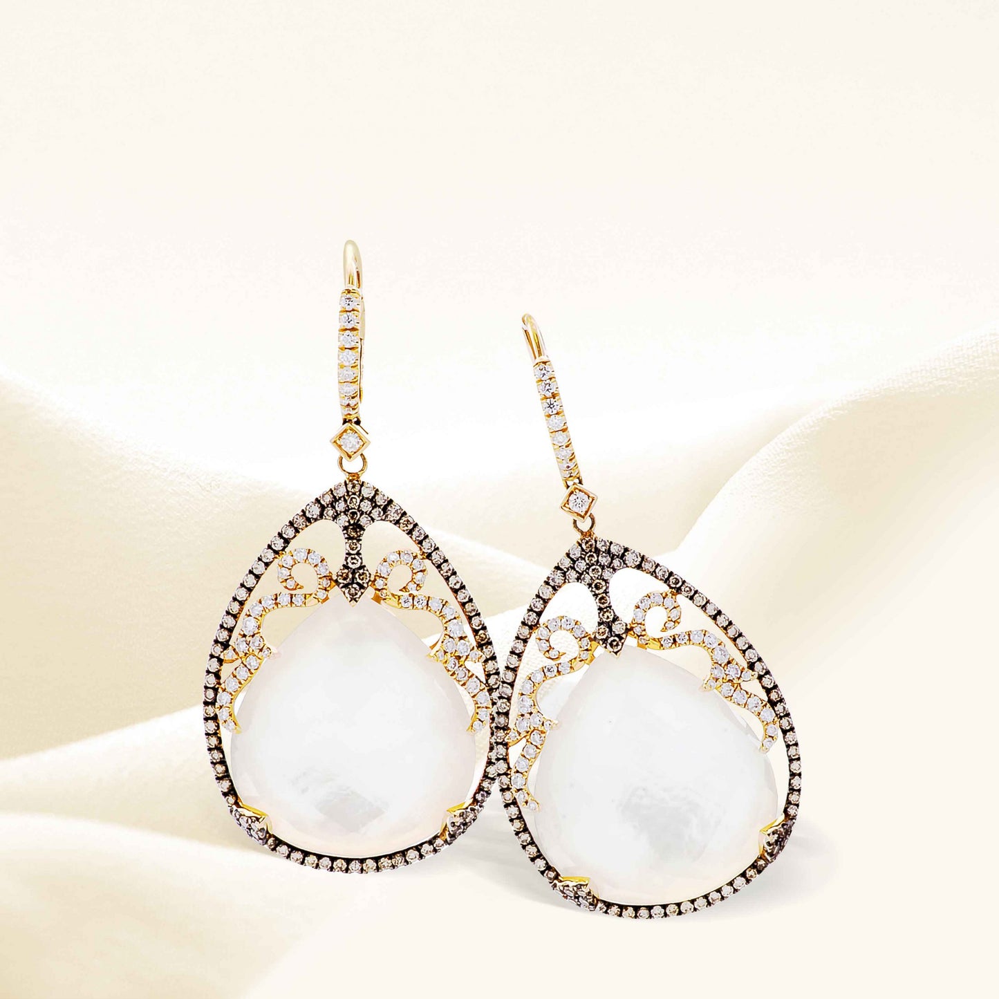 Large Mother of Pearl Earrings