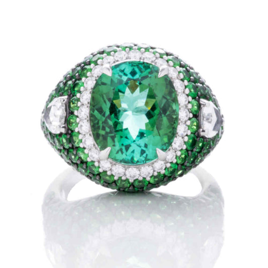 Magnificent Tourmaline Diamond Ring