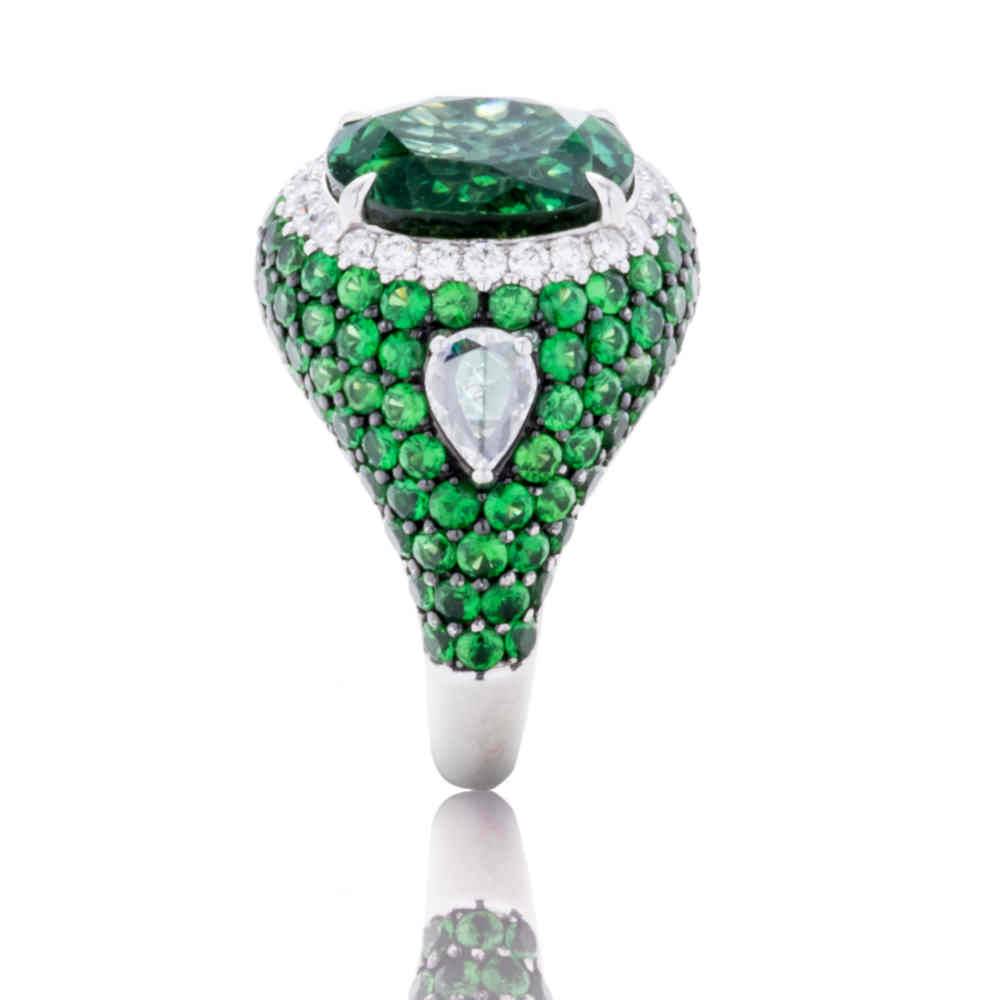 Magnificent Tourmaline Diamond Ring