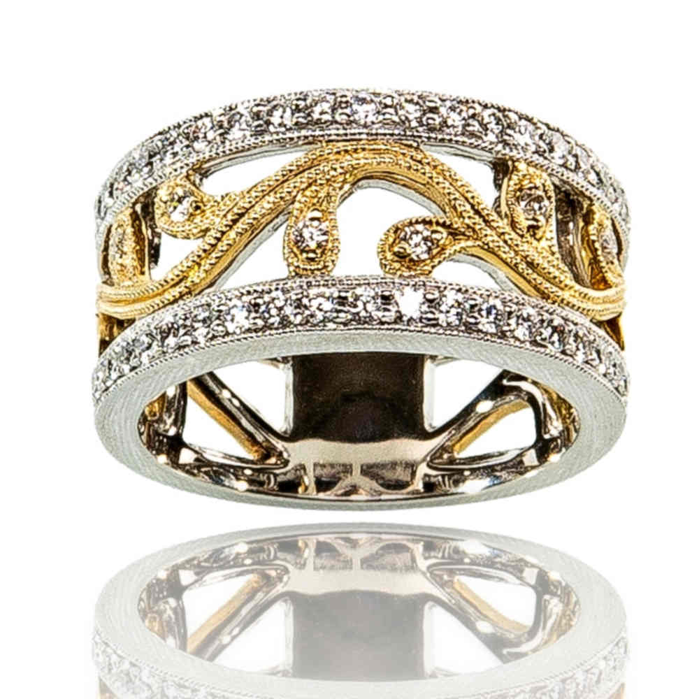 Diamond Vine Floral Band