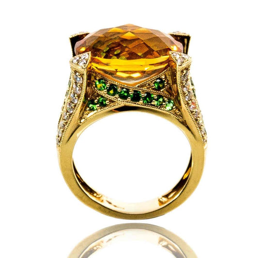 Golden Citrine Ring