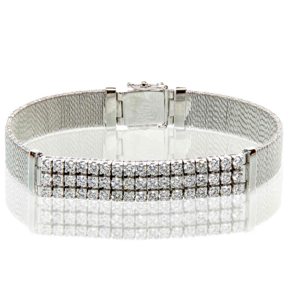 Soft Diamond Bangle Bracelet
