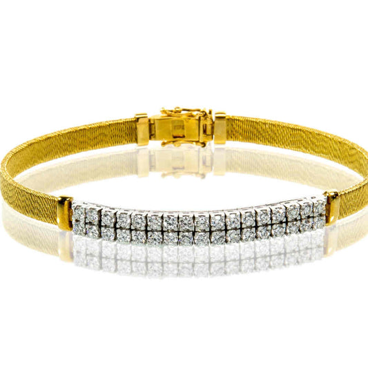 Soft Diamond Bangle Bracelet