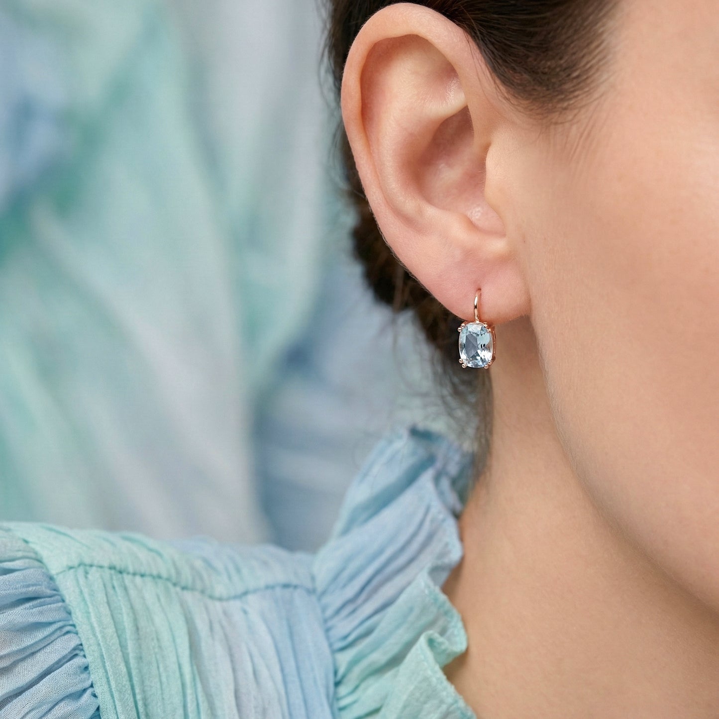 Aquamarine Drop Earrings