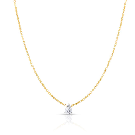 Illusion Pear Diamond Necklace