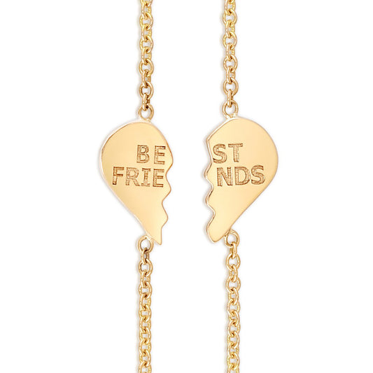 Best Friends Heart Bracelet Set