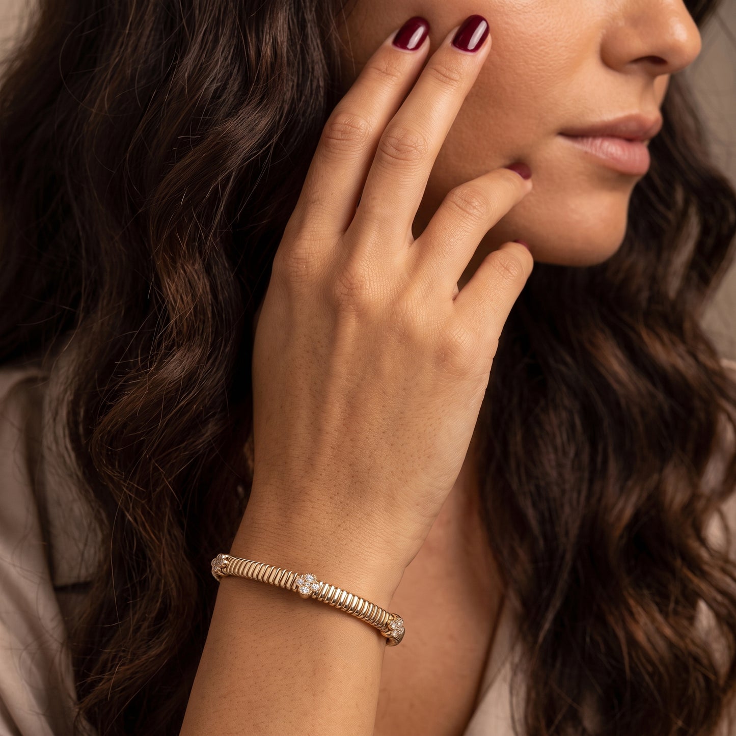 Lucent Diamond Fleur Flexi Bracelet Grande