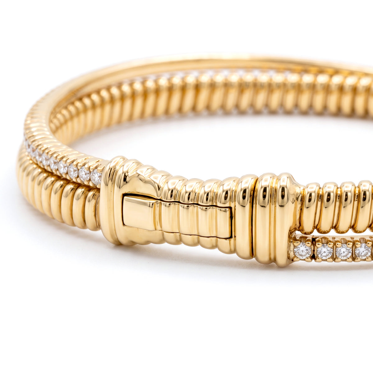 Diamond Flexi Bracelet in Yellow Gold