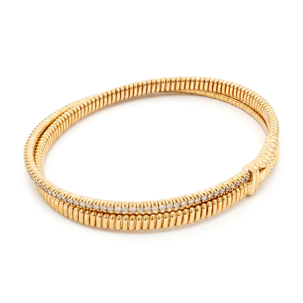 Diamond Flexi Bracelet in Yellow Gold