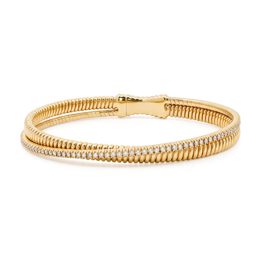 Diamond Flexi Bracelet in Yellow Gold