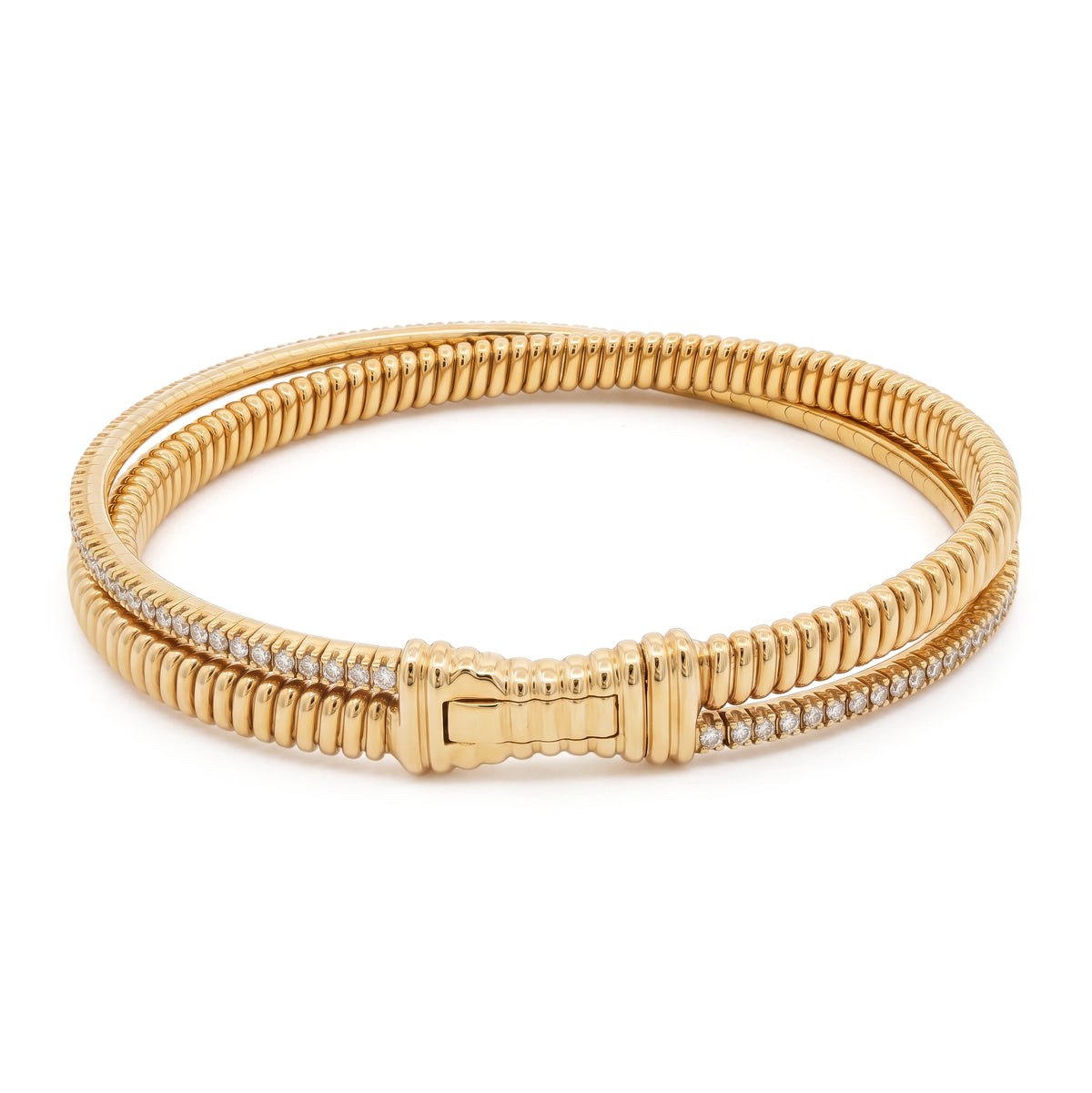 Diamond Flexi Bracelet in Yellow Gold
