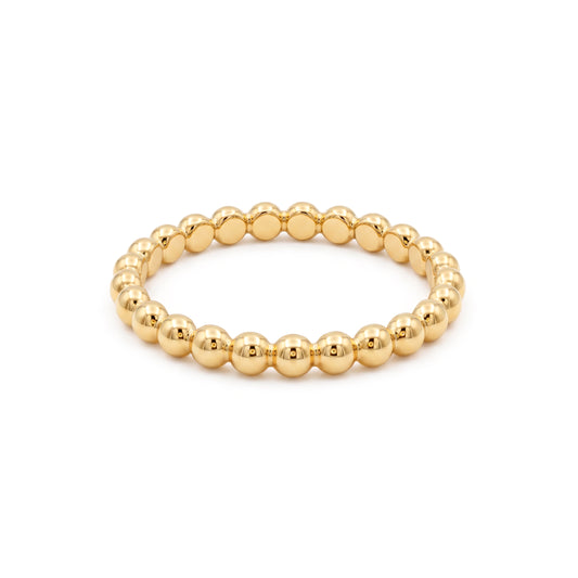18k Yellow Gold Bubble Ring
