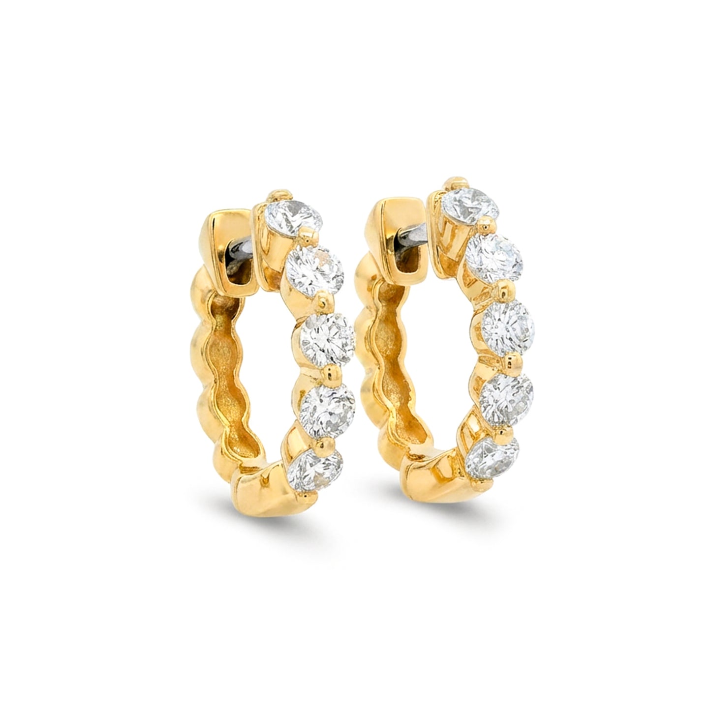 Diamond Huggy Earrings