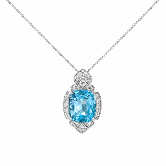 The Aquamarine Empress Pendant