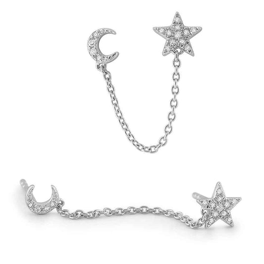 Moon & Star Earrings