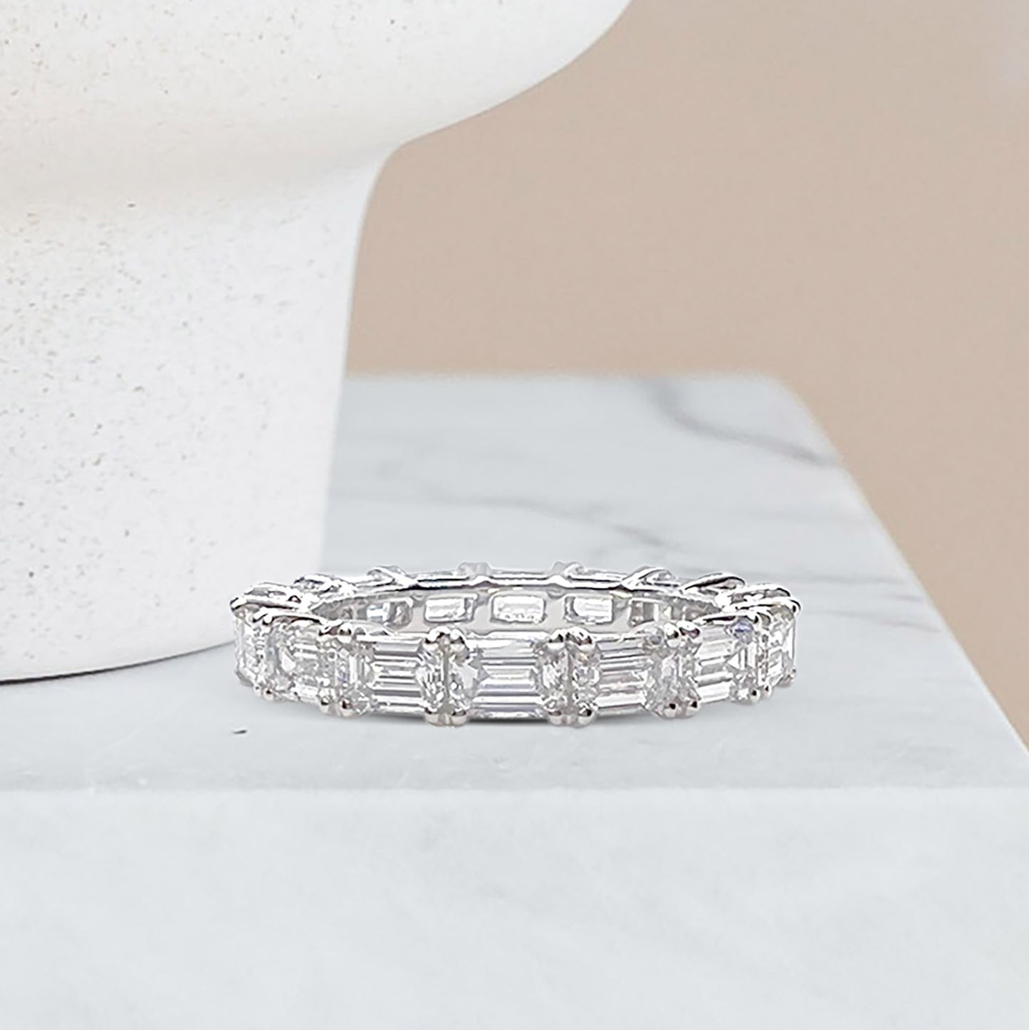 Emerald Cut Eternity Ring