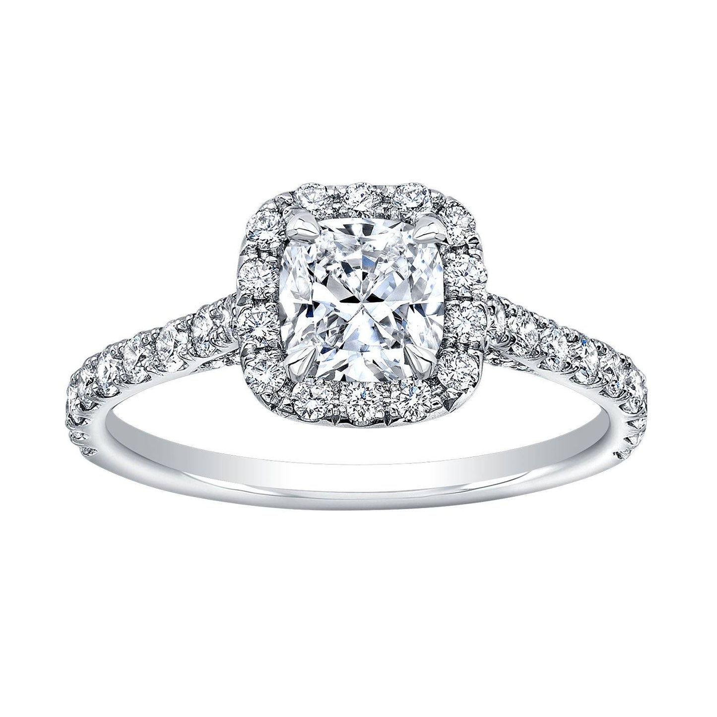 Cushion Cut Diamond Engagement Ring