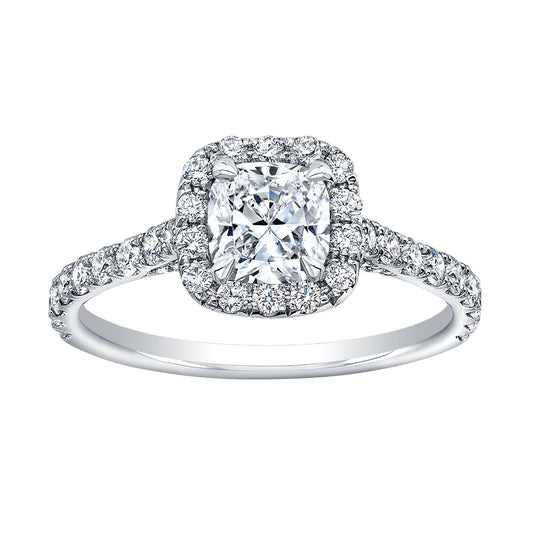 Cushion Cut Diamond Engagement Ring