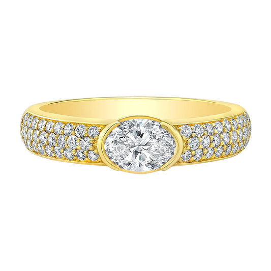 Oval Diamond Engagement Ring