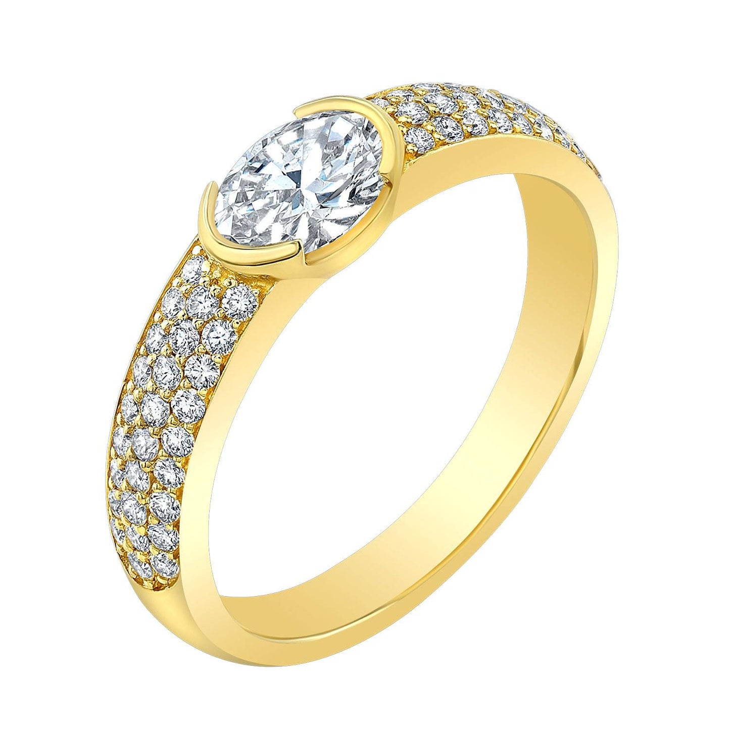 Oval Diamond Engagement Ring