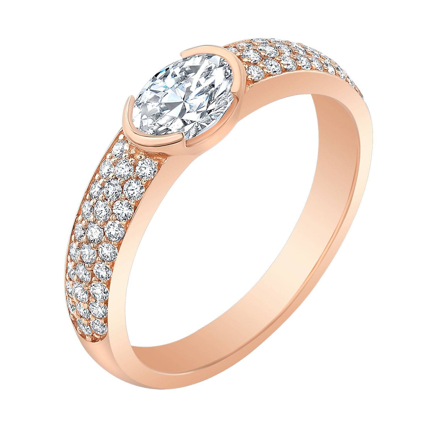 Oval Diamond Engagement Ring