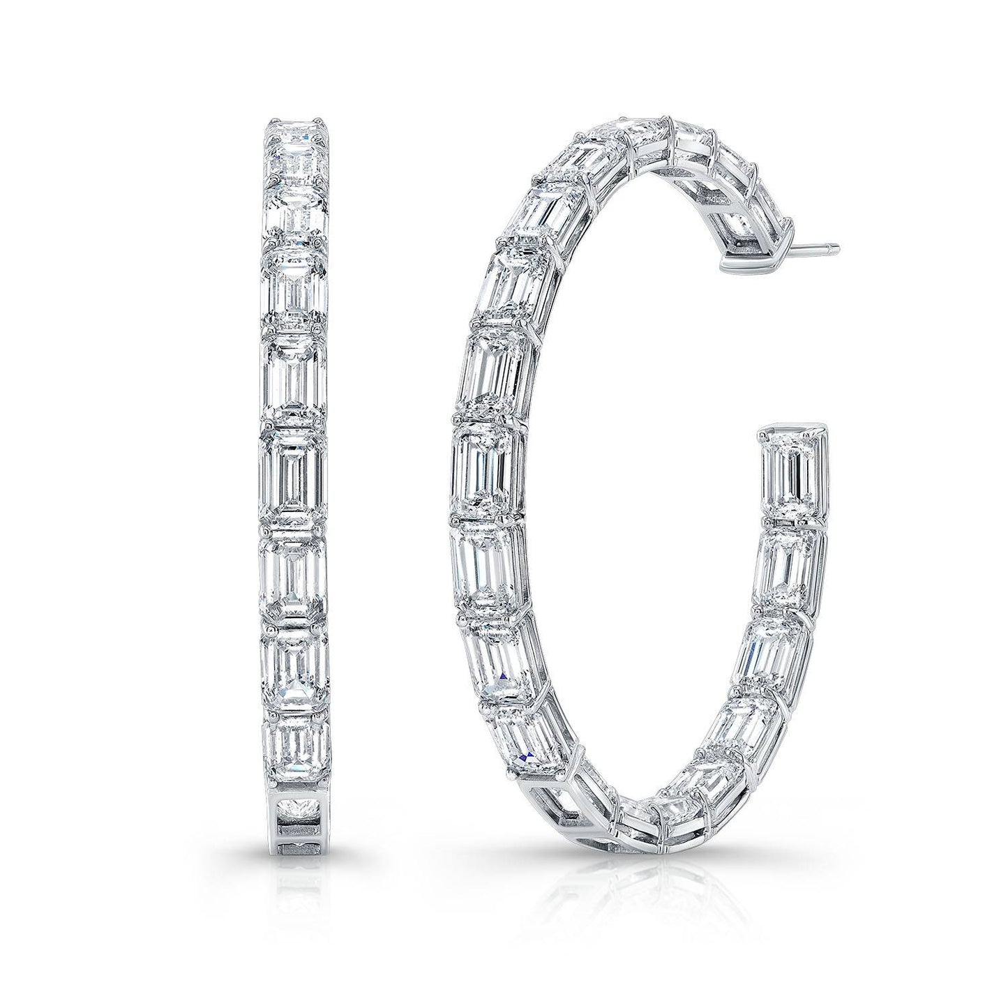 Diamond Hoop Earrings