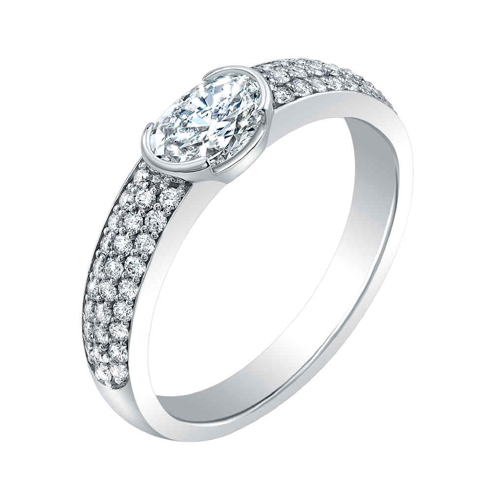 Oval Diamond Engagement Ring