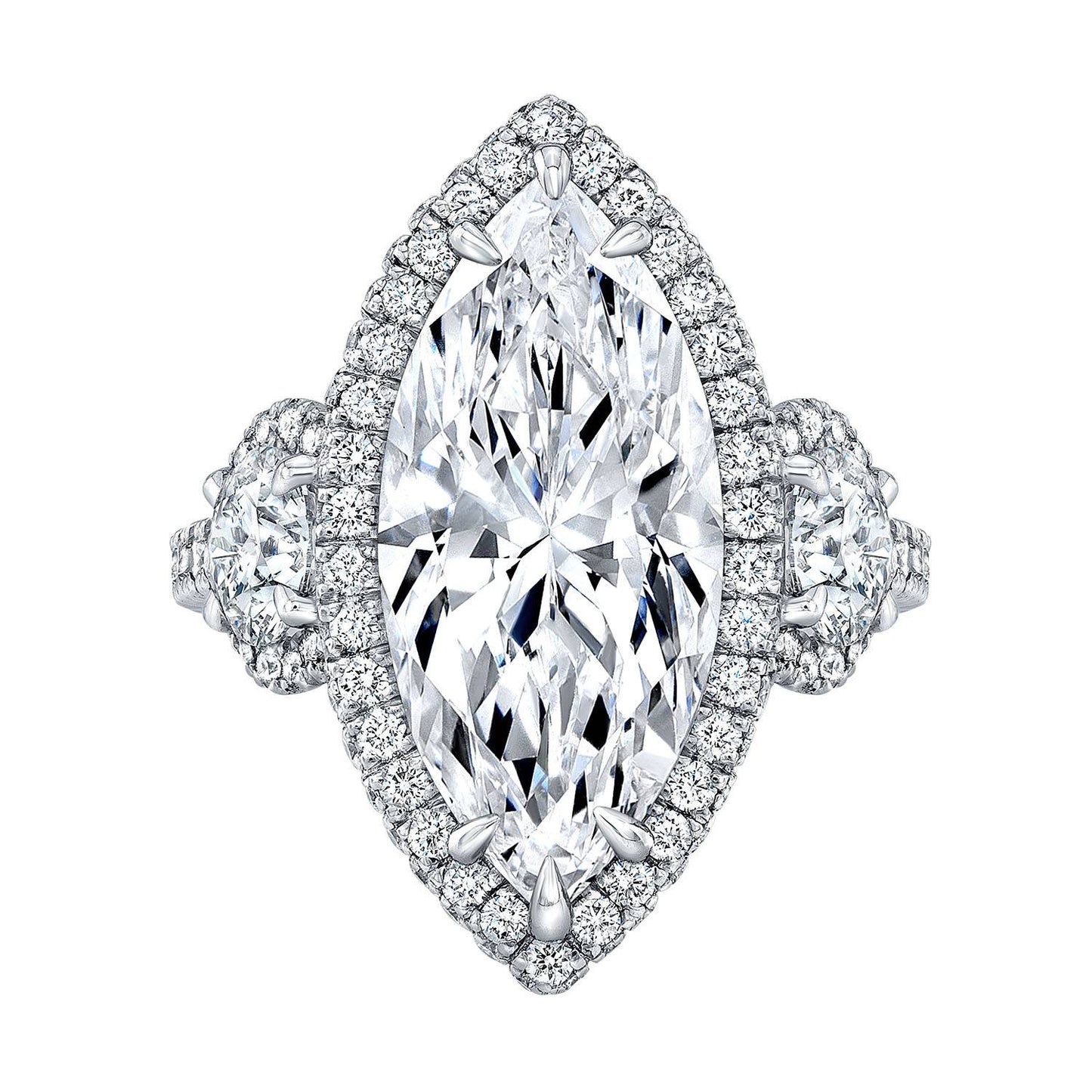 Marquise Cut Diamond Engagement Ring