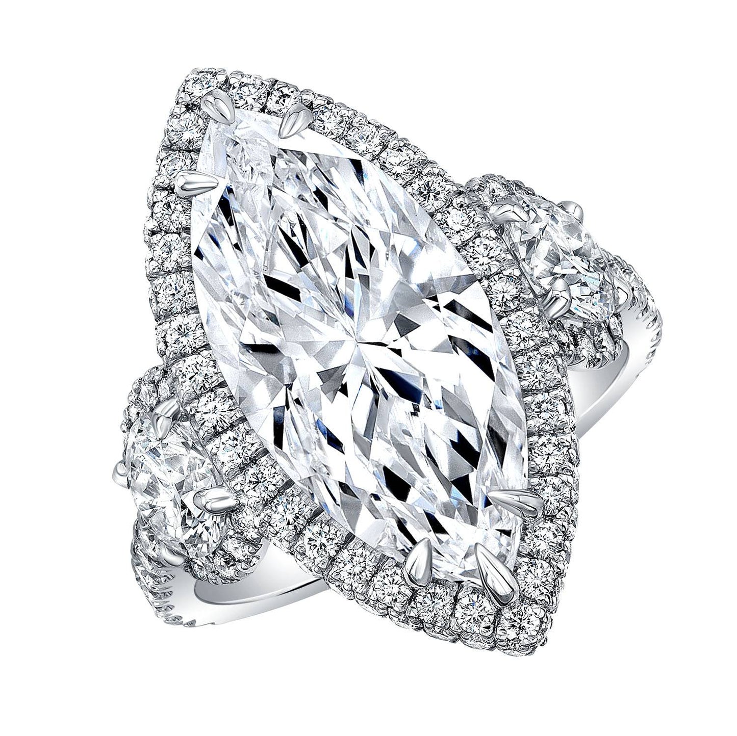 Marquise Cut Diamond Engagement Ring