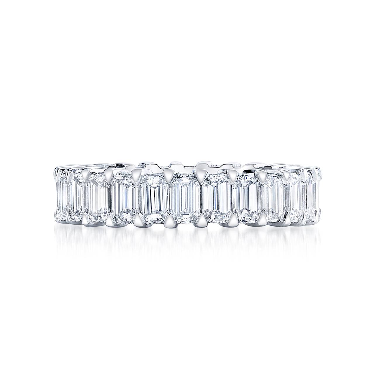 Emerald Cut Diamond Band